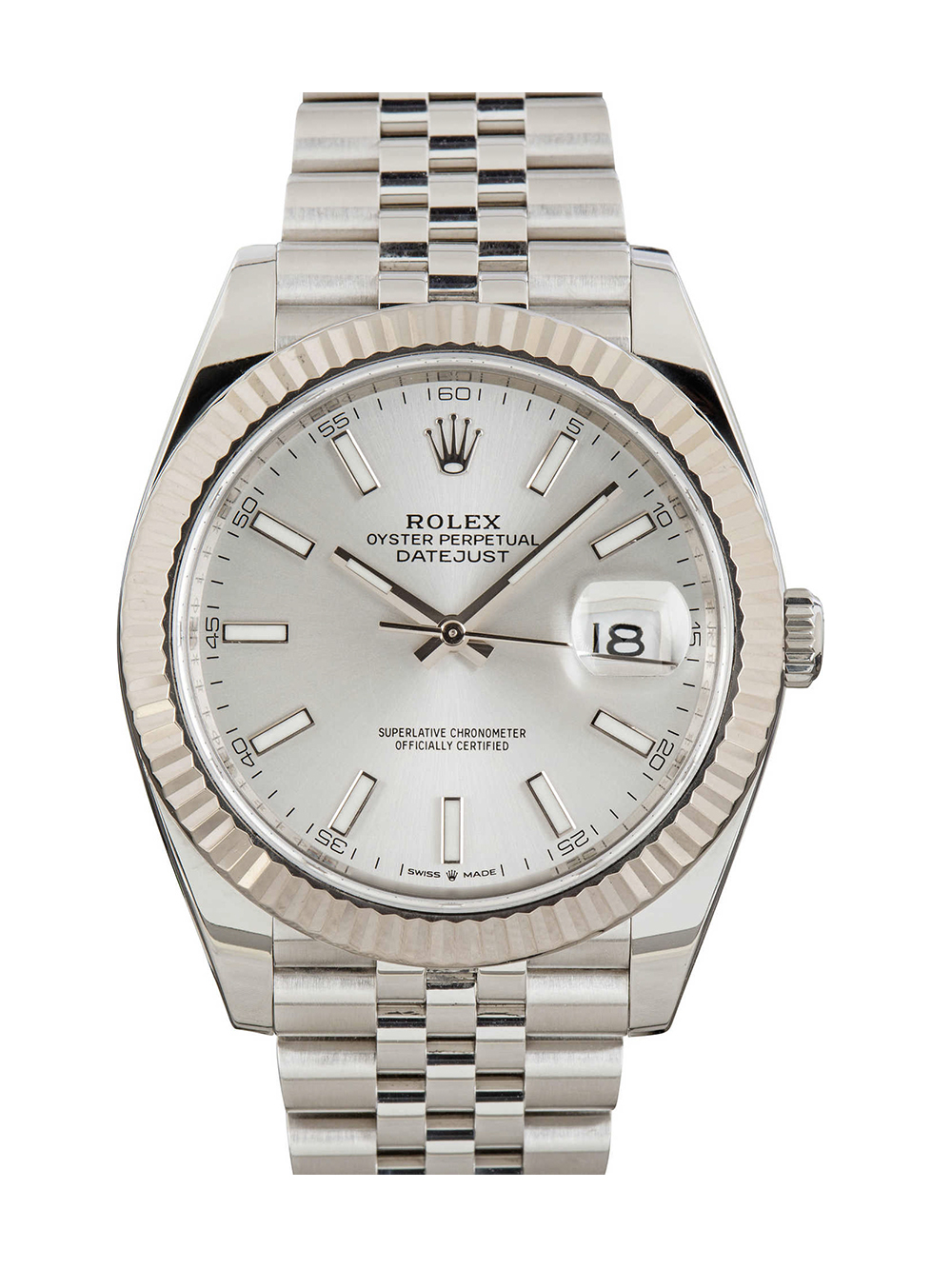 ساعت مردانه رولکس مدل دیت جاست سایز ۴۲ میل